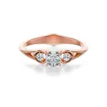 Pierścionek z różowego złota z diamentami AJPZ_063